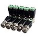 Conwork 10-Pack Screw Terminal Coaxial Cat5 to BNC Male Video Balun Connector