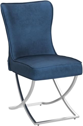 Miniatura 24 de LOULENS Elegance - Juego de 6 sillas de comedor de terciopelo, lujosas sillas de comedor tapizadas copetudas, sillas decorativas de terciopelo real