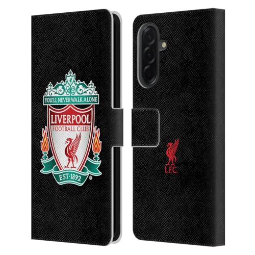 Liverpool FC Étui Portefeuille en Cuir Samsung A36 5G Head Case Designs Noir