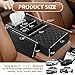 Cxprctpu 5-in-1 Car Armrest Cushion, Multifunctional PVC Leather Center Console Armrest Pillow Elbow, Universal Arm Box Pad Cover with Cup Holder, Phone Slot, Tissue Box Slot & 2 Storage Bags, Black