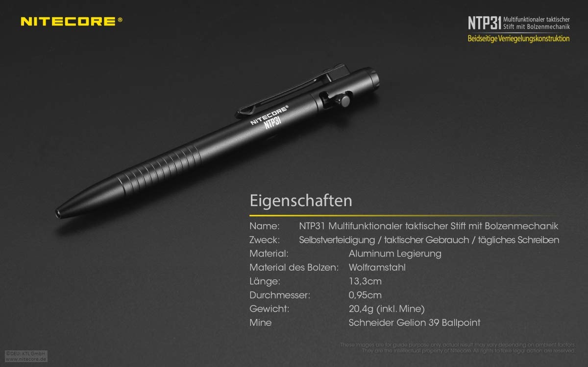 NITECORE TACTICAL PEN NTP31