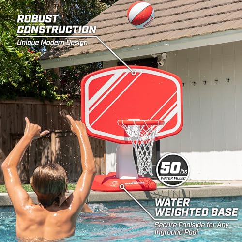 GoSports-Splash-Hoop-Swimming-Pool-Basketball-Game-Includes-Poolside-Water-Basketball-Hoop-2-Balls-and-Pump–Choose-Your-Style GoSports Splash Hoop Swimming Pool Basketball Game Includes Poolside Water Basketball Hoop 2 Balls and Pump–Choose Your Style