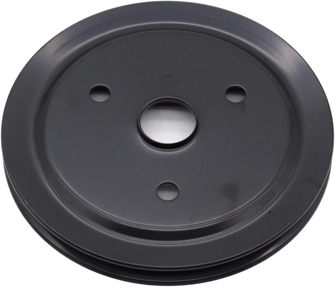 Crankshaft Pulley Single-Groove SWP Short Water Pump for Chevy SBC 283 302 350 Black Steel