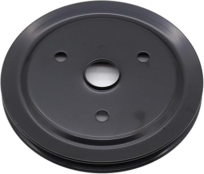 Crankshaft Pulley Single-Groove SWP Short Water Pump for Chevy SBC 283 302 350 Black Steel