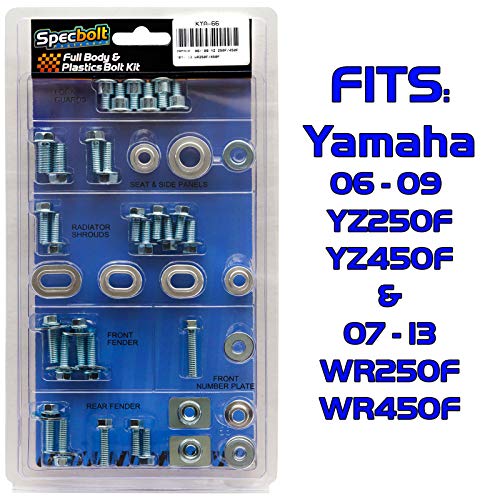 image for Specbolt Fasteners Full Body & Plastics Yamaha Bolt Kit: YZ250F YZ450F