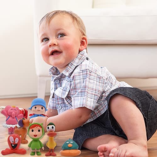 Pocoyo Mini-figuren, 7 stuks, taarttopper, Pocoyo, anime, party, taartdecoratie, levering Pocoyo, taartdecoratie, verjaardag voor kinderen, baby's, meisjes en jongens - Image 8