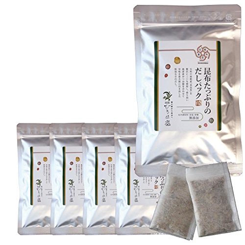 函館ひろめ堂 昆布たっぷりのだしパック (8g×5p入)×5袋 北海道産 無添加 ダシ hf98