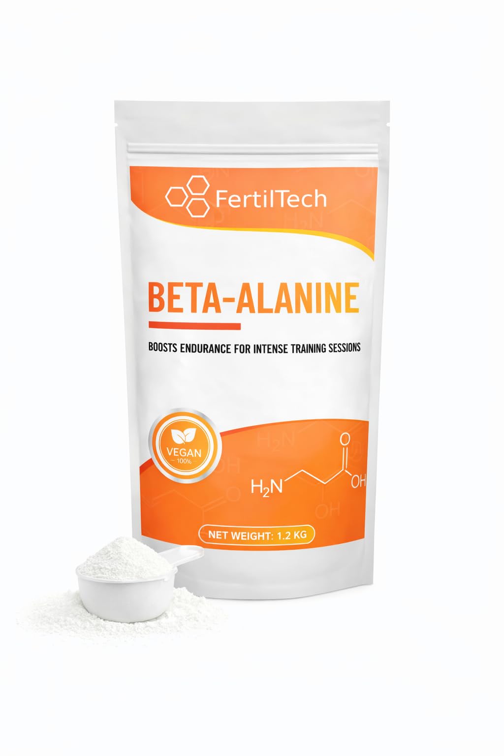 Bêta-Alanine en Poudre 1,2 kg (1200 g) – 400 Portions (1 An) – Format Longue Durée – Pureté ≥ 99% – Haute Qualité – Sans Additifs – Sans Arôme – Vegan – Sans OGM – Conditionnée en France