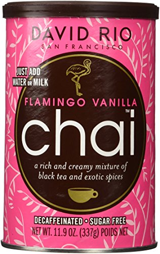 2 Canisters Of Flamingo Vanilla Decaf Sugar-Free Chai, 11.9Oz. #TOP7