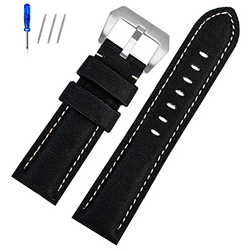 Remplacer bracelet montre Panerai 22mm cuir sport usé
