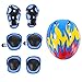 TOYANDONA Enfants Bike Skateboard Casque Set: 7Pcs Kids Blue Casque Coupeaux Coupeaux de Poigne- Poignets de Poignet Réglables Rouge Rouge Planches à roulettes pour Girl Garçon Enfants