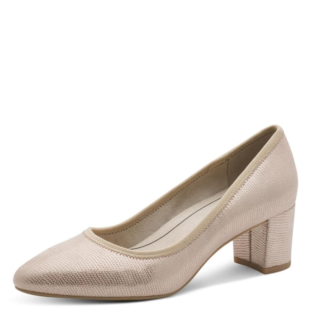 Jana Women's Damen Pumps Vegan 8-22461-46, Beige Metallic, 6 UK