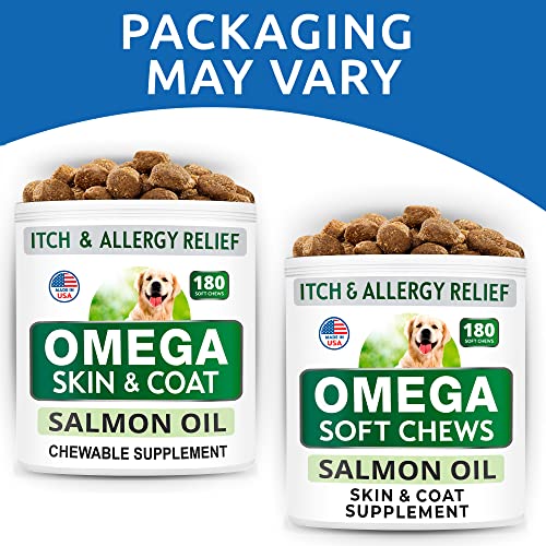 Bark&Spark BS05OMEGA Omega 3 For Dogs - 180 Fish Oil Treats For Dog Shedding, Skin Allergy, Itch Relief thumb #6