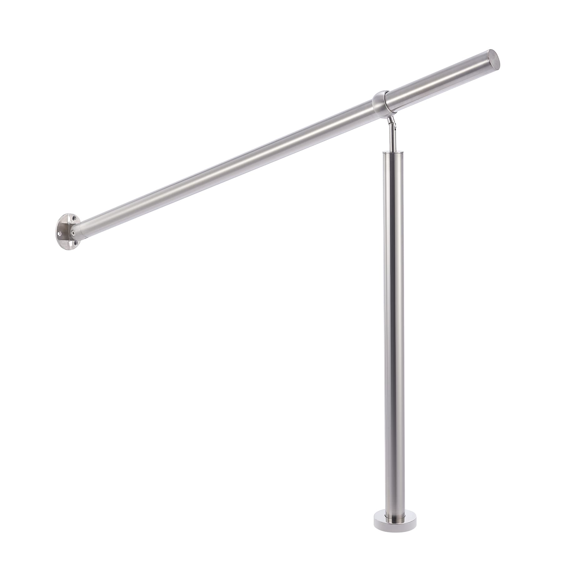 Rampe escalier en acier inoxydable 120cm avec main courante ergonomique haute résistance rust