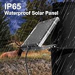 POWOXI 12V 1.7W Solar Panel to Recharge Deer Feeder Battery Waterproof Outdoor Solar Charger with Mounting Bracket (12v…