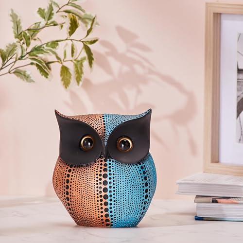 amazon basics Modern Classy Happy Owl Resin Art Figure Showpiece (Pack of 1, Pink & Blue) (B0CXJF2LTC) Amazon Price History, Amazon Price Tracker