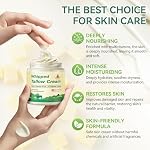 Soin du boeuf Soin de la peau, herbe fouettée Beef Whiped Hydratant du boeuf Profondément Nourrissant pour le visage & Corps, Crème naturelle sans parfum pour le visage doux et doux pour la peau sèche 4oz