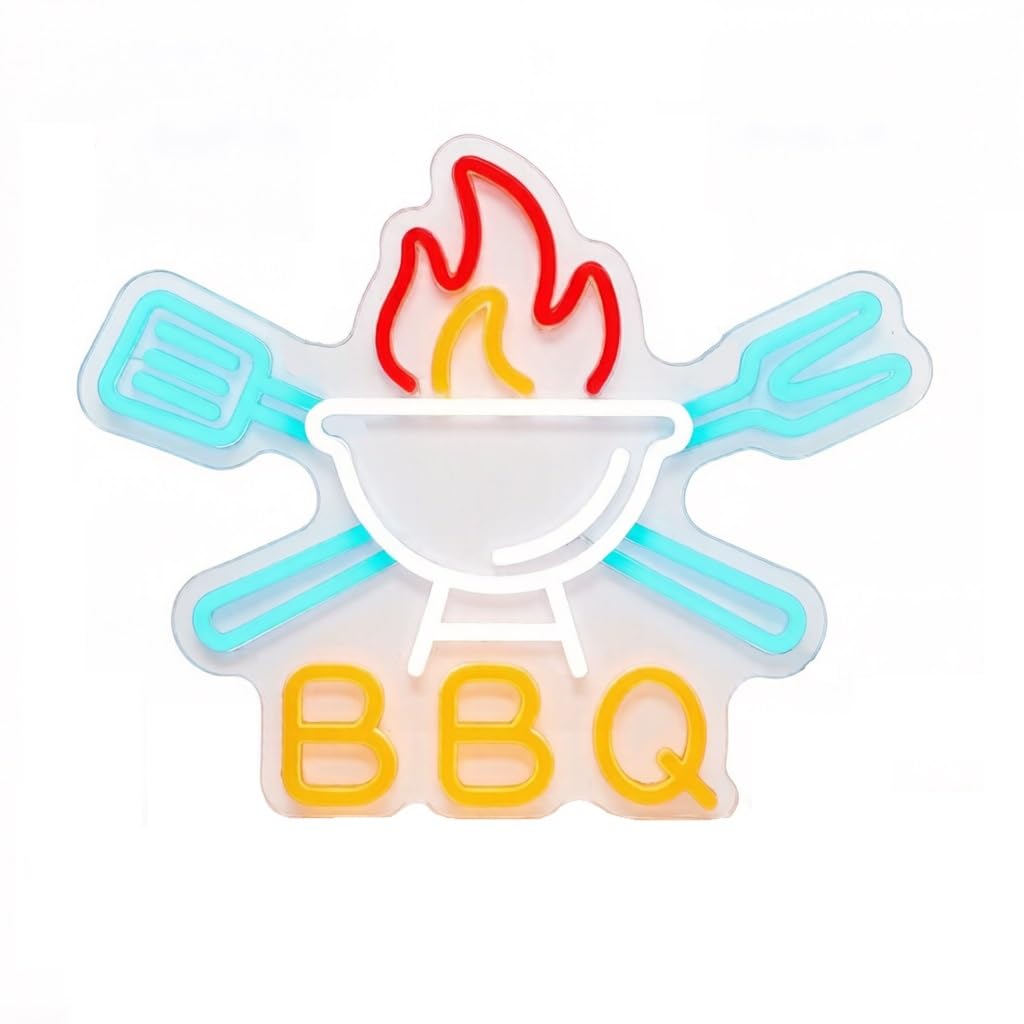 BBQ Dimmable LED Neon Sign, USB Acrylic Silicone Light(1)