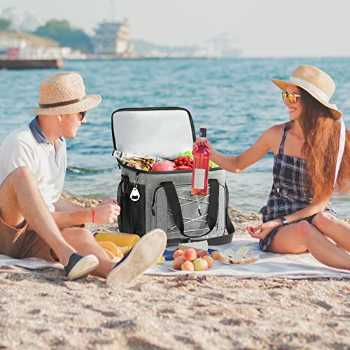 Realcool Soft Cooler Bag 35/45 Can, Large Lunch Box For Men, Collapsible Cooler Insulated Leak Proof, Soft-Sided Cooler For Picnic, Grocery, Beach, Camping, Travel #TOP7
