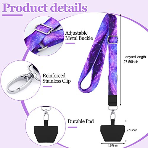 5 Pieces Phone Lanyard Universal Adjustable Neck Straps With Phone Pads Phone Lanyard Crossbody For Phone Case Keys Id Compatible With Iphone And Most Smartphones (Mixed Color,Star Pattern) #TOP3