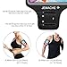 iPhone 17 16 15 Armband, JEMACHE Water Resistant Gym Running Workouts Arm Band for iPhone 17 16 15 14 13 12 Pro (Black)