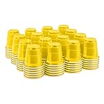 HAOZAN 100ct 2oz. Mini Yellow Shot Cups, Disposable and Small Size Perfect for Party, Tastings, Sample and More