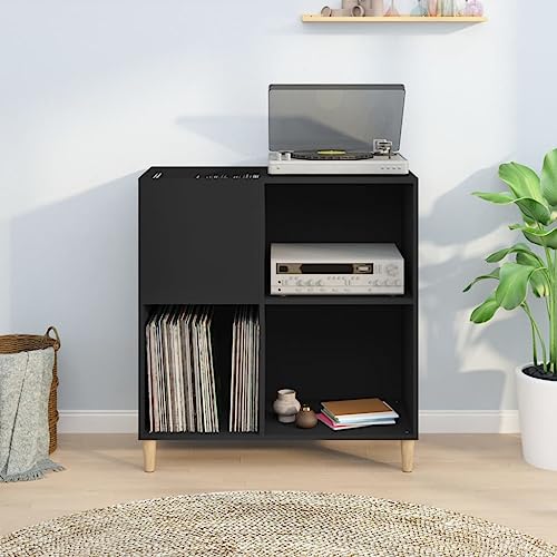 Armario de madera para discos de vinilo que soluciona el desorden 3