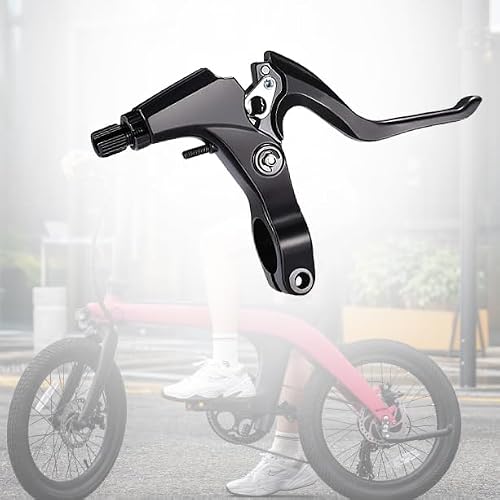 Generic A Pair Bicycle Brake Lever Bike Brake Handle Bike Brake Levers of Universal Aluminum Alloy Bike Cycling Equipment Accessory for Mountain Road Folding Mountain Kids Bike 2.2cm Diameter (Black)