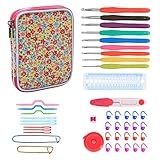 Primoroso y Bien ordenado: ¡Todo lo que necesitas para hacer labor de punto está incluido en este kit de ganchillo,organizado perfecto, nunca pierdes nada de nuevo y tiene tadas las herramientas para hacer cualquier proyecto! Perfecto para viajes o hacer labor de punto en todas las partes, como en el aeropuerto,en un parque,en casa o en trabajo.