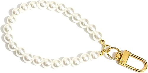Miniatura 5 de Imination Pearl Beads Llavero Elegante Perla Teléfono Cadena Teléfono Celular Correas Moda Muñeca Lanyard