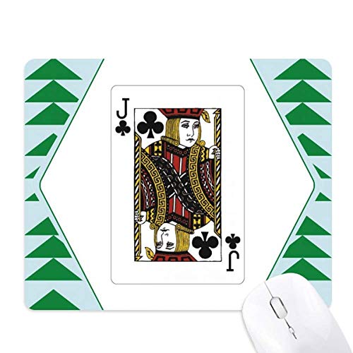 Jouer aux cartes tapis de souris caoutchouc modèle club j motif sapin forestier
