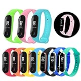 Mardozon Cinturini per Xiaomi Mi Band 3 /Mi Band 4, 3 Tipo Luminoso Splendente nel Buio + 3 Tipo...
