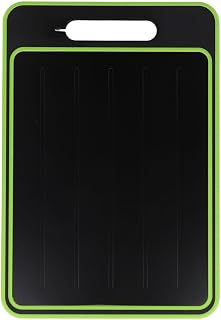 Fast Thaw 4-in-1 Aluminum Cutting Board with Defrosting Tray, and Garlic Grater, Speeds Up Thawing for Meat, Fish, and Poultry, Dishwasher Safe, Black(L)