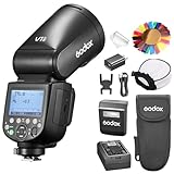 Godox V1 Pro V1 PRO S Camera Flash Compatible with Sony Camera V1PRO S Flash+2.4G Wireless+1/8000s HSS+1.3s Recycle Time+M/TTL Flash Mode+Detachable Sub Flash Speedlite+Support Type-c V1PRO-S