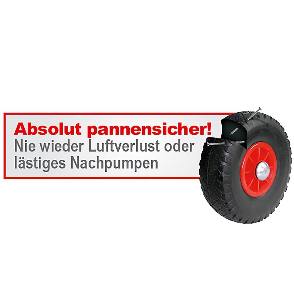 BRB Handwagen mit Kunststoffkasten H 280 mm, LxBxH 1250x640x660 mm, Tragkraft 200 kg (blau)