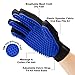 Limpet Grooming Glove- Hair remover gloves- Gentle shedding brushes for dogs, cats & horses (1 pair) (Black)