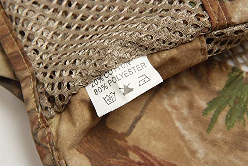 SOUGAO Colete masculino de verão com vários bolsos e sem mangas, Estampa de deserto (zíper), M