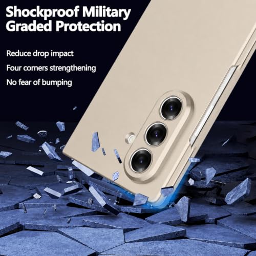 Image of TechTrendz Hard PC Ultra Slim Matte Case for Samsung Galaxy Z Fold 8 Ultra,Shockproof Anti Scratch Protective Cover with Wireless Charging Compatible with Z Fold 8 Ultra 5G (Titanium Gray)