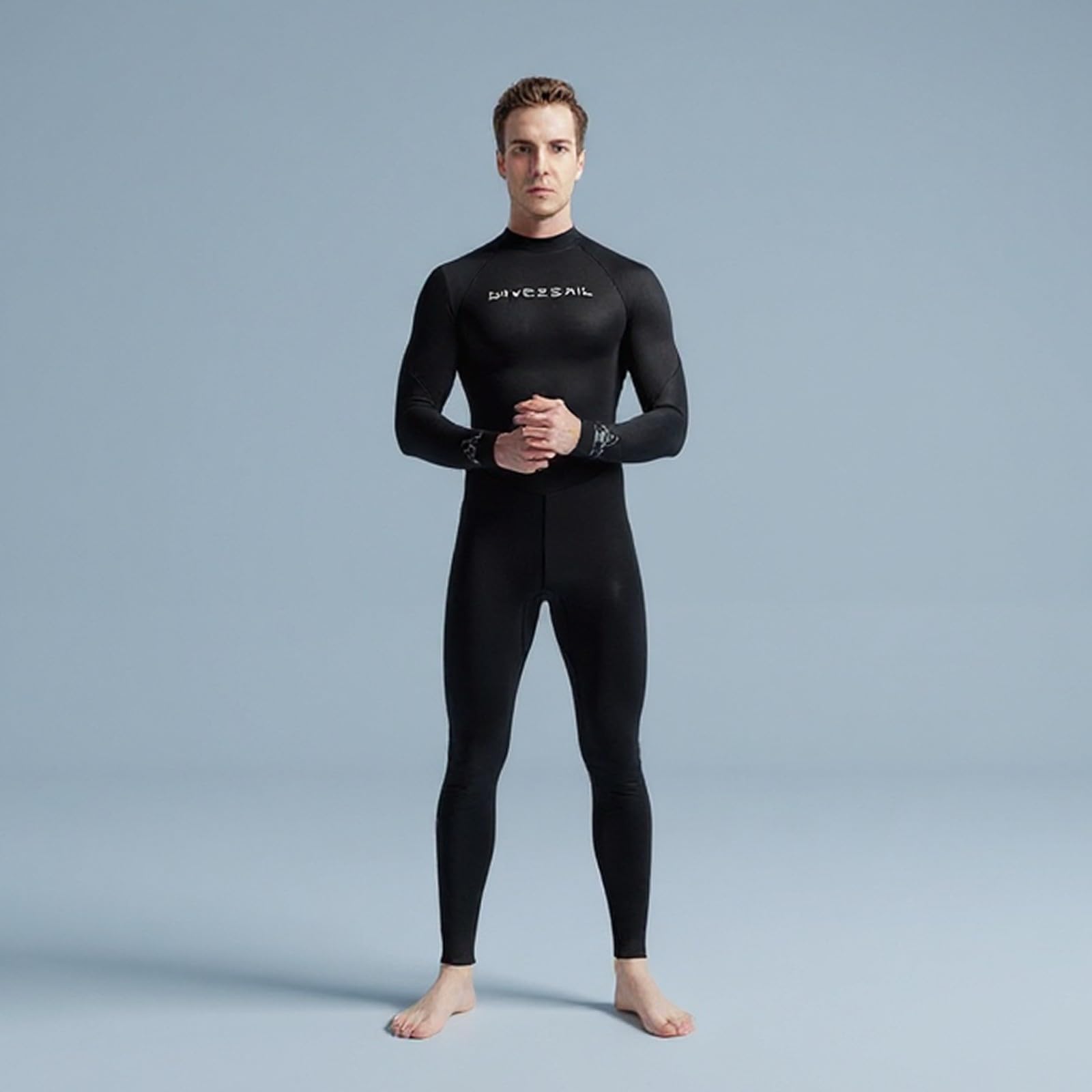 Generic Maillot de Bain Super Extensible pour Femme et Homme, Combinaison 1 Pièce avec Fermeture éclair dans Le Dos, pour La Plongée en Apnée, La Natation Sou