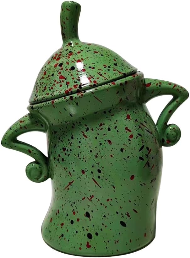 Canister with Attitude,Fun Airtight Kitchen Storage Canisters,Cute Food Storage Tank with Airtight Lid Easy to Use 20 X 17.5 X 10cm Green
