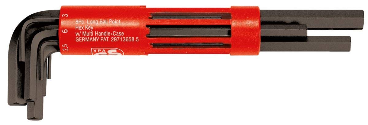 KS Tools 151.2701 Brunies Long Hexagonal Allen Keys Imperial Set