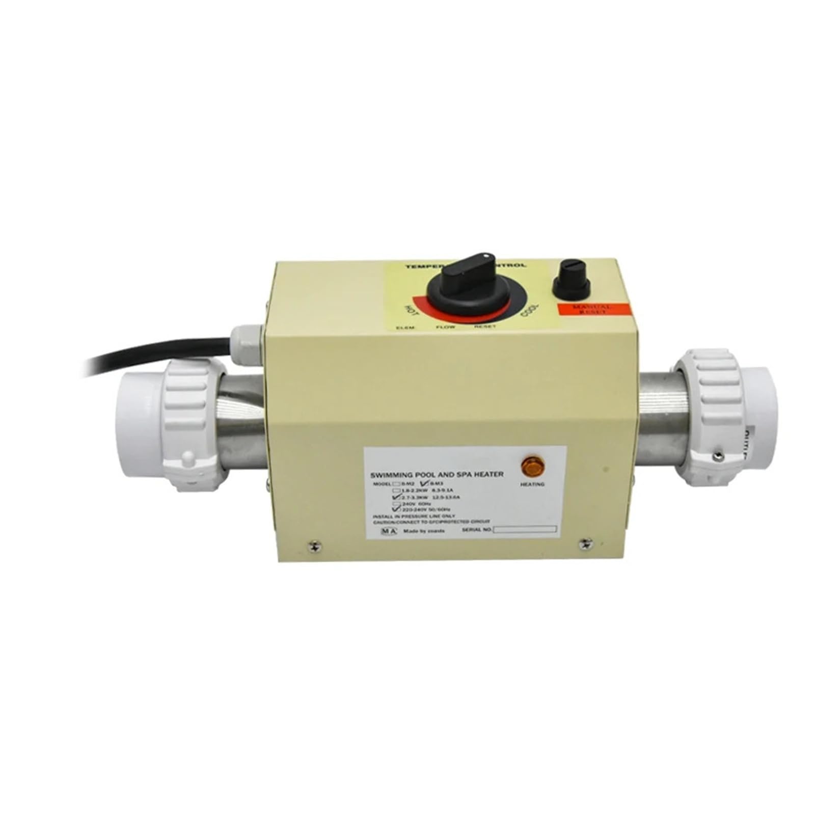 B-M3 Mały termostat do podgrzewacza wanny Elektryczny podgrzewacz wody Automatyczny do wanny basenowej SPA Bath 3KW Z wysoką wydajnością grzewczą