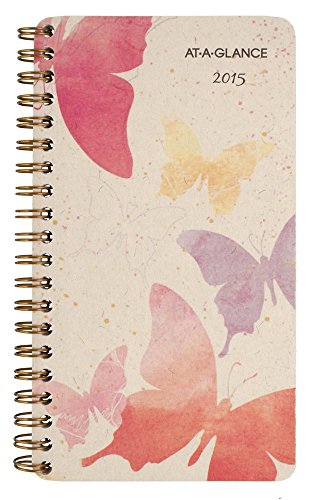 AT-A-GLANCE Weekly and Monthly Portable Planner 2015, Watercolors, Wirebound, 3.75 x 6 Inch Page Size (791-300G) AT-A-GLANCE Weekly and Monthly Portable Planner 2015, Watercolors, Wirebound, 3.75 x 6 Inch Page Size (791-300G)