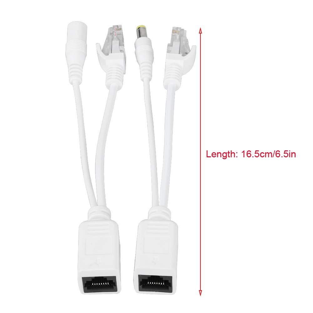 Tosuny 10 accoppiamenti PoE iniettore e splitter telecamera IP POE RJ45 cavo Over Ethernet adattatore iniettore + splitter DC 12 V