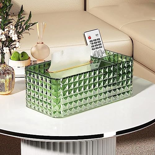 Image of Desktop Tissue Box, Multi-Functional Paper Box Cover Napkin Holder Tissue Storage Case Decorative Tissue Pen Remote Organizer for Home /Office /Restaurant