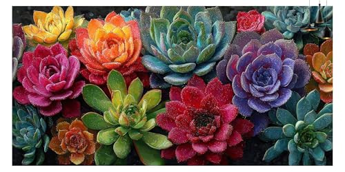 Diamond Painting Fleur Grand Format 60x120cm - Peinture Diamant 5D - 2