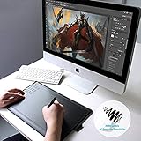 HUION® New 1060 Plus(2048) Grafiktablett mit 12 Express Tasten und Integriertem Card Reader
