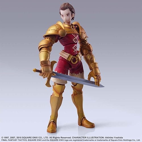 Miniatura 3 de Figura de acción prepintada de PVC de Final Fantasy Tactics Bling Arts Dilita Hyrule PVC prepintada