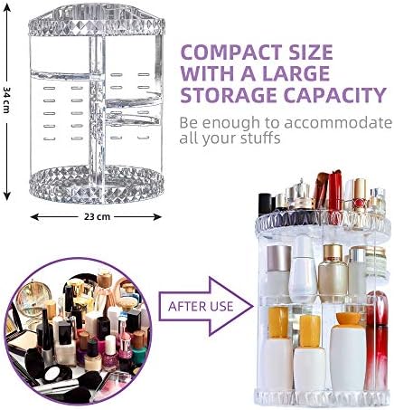 SHANGJ Makeup Organizer, White, large