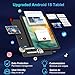 Android Tablet with Keyboard, 2026 Android 15 Tablet 10 inch, 26GB+256GB+2TB Expand, Electronic Tablet PC with Gemini, 8-Core, 8000mAh, 5G WiFi, GMS, 2 in 1 Tablet with Case/Mouse/Stylus(Green Case)